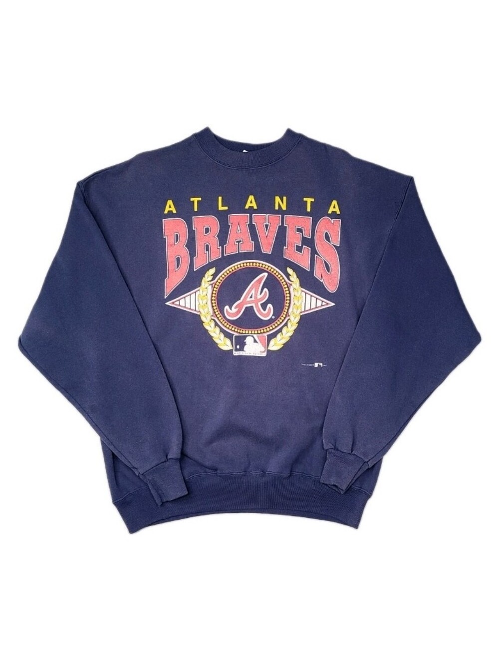 Vintage 90’s Atlanta Braves Sweatshirt XL/XXL Crewneck 1993 MLB Baseball Fade